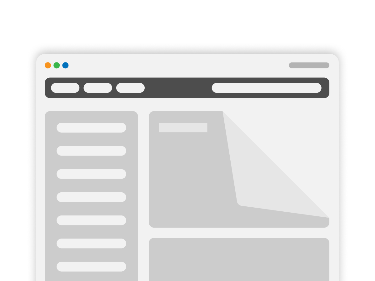 website menu